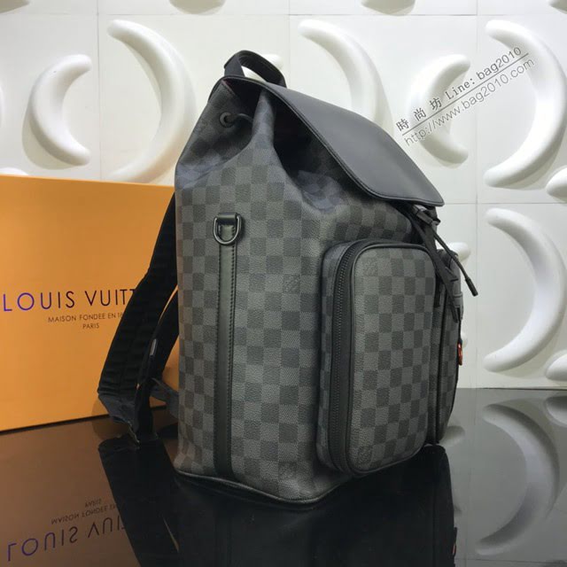 LV包包 LV新款雙肩包 N40279 Utility雙肩包 LV棋盤格男士後背包  ydh3693